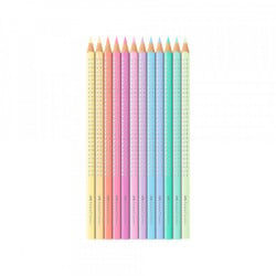 Faber castell drvene bojice Grip sparkle pastel metalna kutija 1/12 201910 ( F395 )  - Img 1