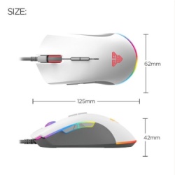 Fantech x17  miš usb blake space edition beli-2