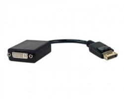 Fast Asia Kabl adapter DisplayPort (M) - DVI-I Dual link (F) crni - Img 2