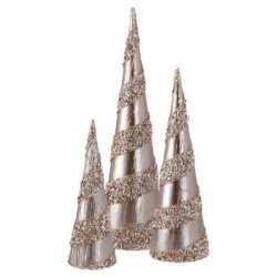 Festa velvet jelka gliter zlatna 3k 15 × 52cm 14 × 42cm 10.5 × 31cm ( 761065 )