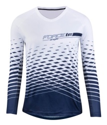 Force Dres mtb angle dugi rukav, bela-plava s ( 9001430-S )