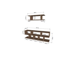 Futrix Tv komoda Evi 13 Tobacco hrast  ( 30681 ) -4