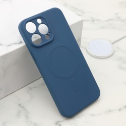 Futrola velvet touch magsafe za iphone 14 pro max (6.7) plava ( F119939 )