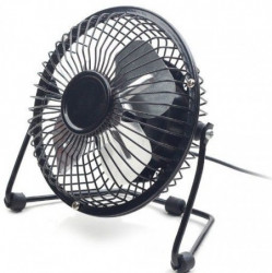 Gembird 10cm desktop fan, black, metalni ventilator NF-03 USB - Img 3