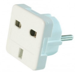 Gembird AC power adapter UK socket to EU schuko plug 7.5A travel adapter A-AC-UKEU-001 - Img 1