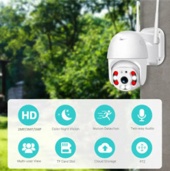 Gembird CAM-IP4MP-EP9 kamera 4 mpix microSD iCSee xmeye pro app Two-way voice PTZ ip66 - Img 1