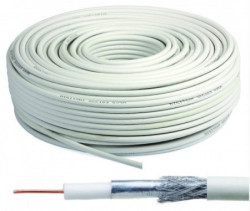 Gembird KABL-COAX-RG6/100 white (X553) koaksialni kabl RG6 bez konektora, conductivity 18%,6.5mm,100m - Img 2