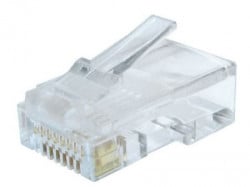 Gembird LC-8P8C-002/10 CAT6 modular plug 8P8C 30u gold plated RJ45, 10 u pak /CENA PO PAKOVANJU - Img 1