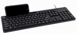 Gembird multimedijalna tastatura US layout black USB sa drzacem za telefon KB-UM-108 - Img 3