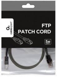 Gembird PP22-1M/BK mrezni kabl FTP Cat5e Patch cord, 1m black - Img 2