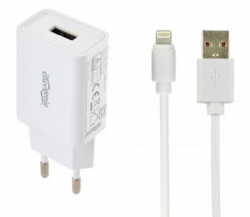 Gembird punjac za telefone i tablete iPhone/iPad 5V/2.1A USB +8-pin USB kabl 1M EG-UCSET-8P-MX