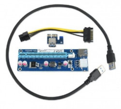 Gembird x-RC-PCIEX-03 PCI-express riser add-on card, PCI-ex 6-pin power connector - Img 2