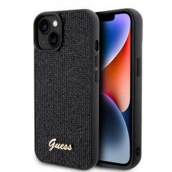 Gues maska za iPhone 15 disco script metal black ( GUHCP15SPMSDGSK ) - Img 1