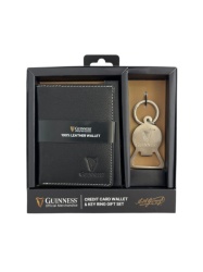 Guiness Gift box: kožna futrola za kartice 100x80 mm i otvarač za flaše JBGNGS 06 crna ( 16NMBSG06B )