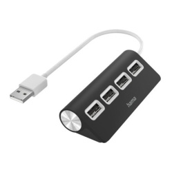 Hama usb 2.0 hub 1:4, 480 mbit/s, crni ( 200119 )