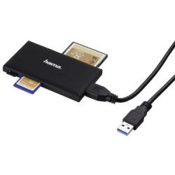 Hama usb 3.0 multi citac kartica, sd/microsd/cf/ms,crni ( 181018 ) - Img 1