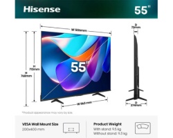 Hisense 55 inča 55E6ST DLED 4K UHD Smart TV