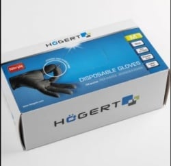 Hogert HT5K774 rukavice nitrilne crne, veličine L i XL, 100 komada ( HT5K774 )