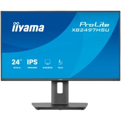 Iiyama 24 IPS-panel, 1920x1080 120Hz, EyeComfort, 15cm Height Adj. Stand, Speakers, HDMI, DisplayPort, 1ms MPRT, USB 2x 3.2+2x C ( XB2497H