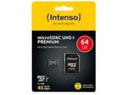 Intenso 64GB UHS-I Premium 3423490 + adapter Micro SDXC