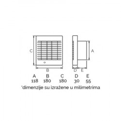 Izduvni ventilator 120mm ( POLO5 ) - Img 2