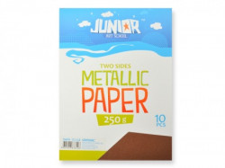 Jolly papir metalik, braon, A4, 250g, 10K ( 136110 )