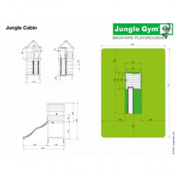 Jungle Gym - Jungle Cabin toranj sa toboganom - Img 2