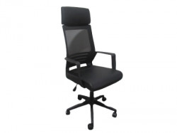 Kancelarijska fotelja 611610 Tamno sivi mesh /crna ledja 590x620x1170(1270)mm ( 755-839 ) - Img 3