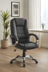 Kancelarijska fotelja 6158 od eko kože - Crna ( 755-912 )