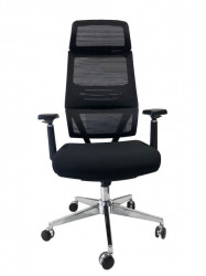 Kancelarijska stolica FA-6080 od mesh platna - Crna - Img 2