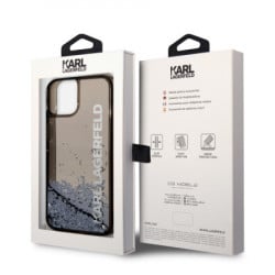 Karl Lagerfeld futrola za iPhone 14 LIQ. glitter elong black ( KLHCP14SLCKVK ) - Img 2
