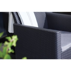 Keter Baštenska garnitura claire 2 seater sa box stolom, grafit ( CU 253084 )-3