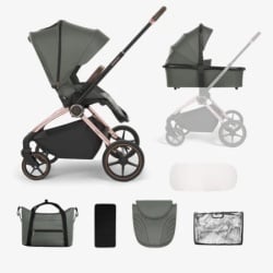 Kikka Boo Kolica Kara premium 2in1 set sa tvrdom korpom Army Green ( KKB21166 )