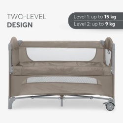 Kikka Boo Krevetac Milky Way premium 2 nivoa sa rancem i spuštajućom stranicom Beige ( KKB11150 )-4