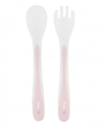 KikkaBoo set kašičica i viljuška PP pink ( KKB40099 )