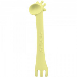 KikkaBoo silikonska kašičica giraffe yellow ( KKB40083 ) - Img 2