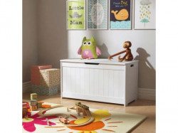 Kinder home komoda i drvena klupa za odlaganje dečijih igračaka i knjiga bela ( JVTR-3086 ) - Img 1