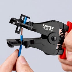 Knipex klešta za skidanje izolacije s profilnim noževima 0.5-6.0mm ( 12 21 180 ) - Img 5