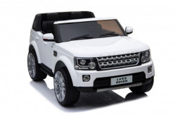 Land Rover Discovery Licencirani Dvosed sa kožnim sedištima i mekim gumama - Beli