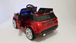 Land Rover Mini - Auto na akumulator sa kožnim sedištem i mekim gumama - Crveni - Img 3