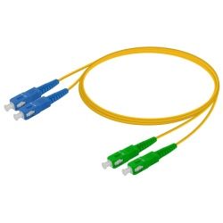 LanPlus Patchcord SC/UPC-SC/APC SM G.657.A1, Duplex 3.0mm 1.0m ( 6097 )