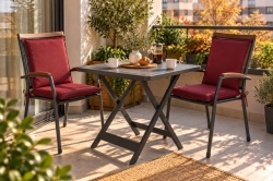 Larnik Cozy Duo - 2 stolice + sto + 2 bordo jastuka