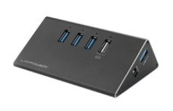 Lc power lc-hub-alu-2b-4 hub 4port usb3.0 aluminium new usb ( 15691 )