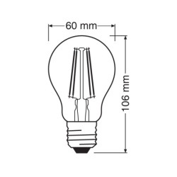 Ledvance LED filament sijalica toplo bela 7W ( 4099854054396E )-2