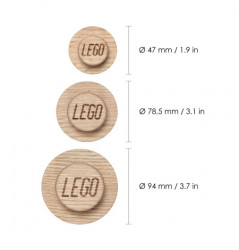 Lego drvene kuke za kačenje od hrastovine, set 3 kom ( 40160900 ) - Img 3