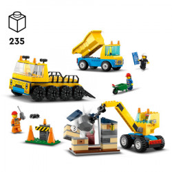 Lego Građevinski kamioni i kran sa kuglom ( 60391 ) - Img 3