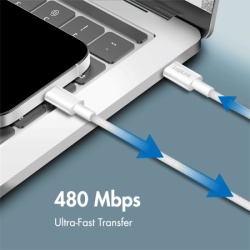 Logilink USB 2.0 Type C cable, C/M na USB - A/M, bela, 1.0m ( 6420 )-2