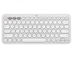 Logitech K380s bluetooth pebble keys 2 US bela tastatura - Img 2