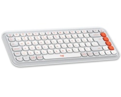 Logitech POP Icon Keys US tastatura bela -1