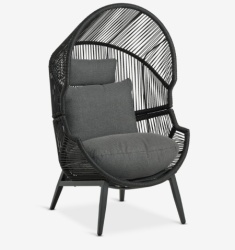 Lounge stolica crna
